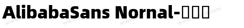 AlibabaSans Nornal字体转换